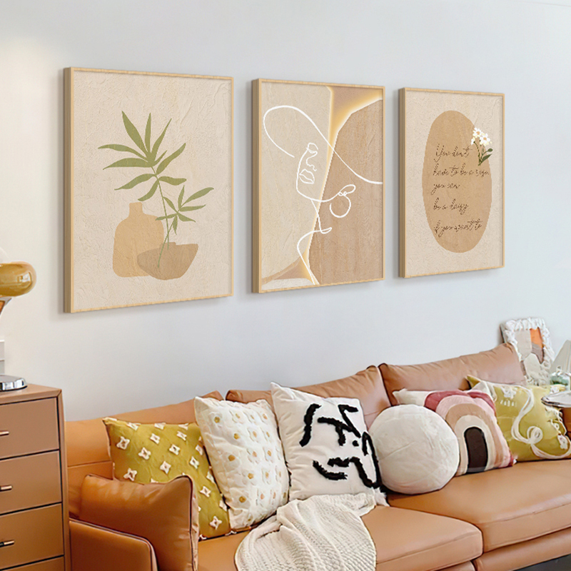 Wooden Cream Style Abstract Li - Korean Arts And Lifestyle recension och pris